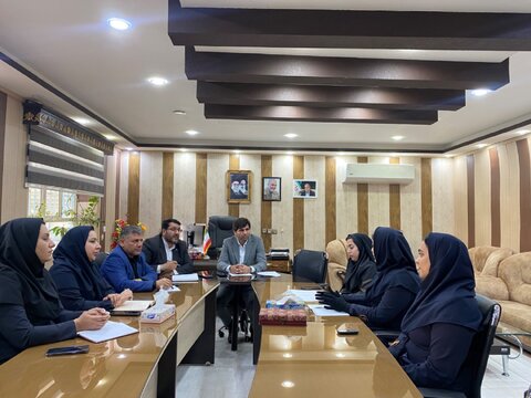 جم|  نشست مشترک اداره بهزیستی و آموزش و پرورش جم در راستای تفاهم‌نامه همکاری