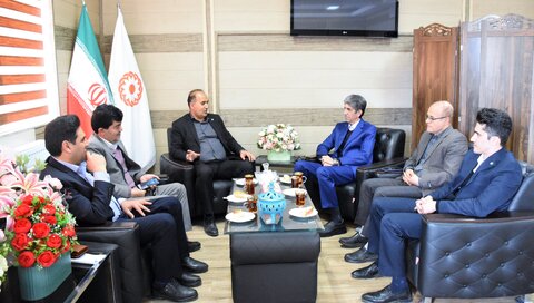 دیدار مدیر بانک توسعه تعاون با مدیرکل بهزیستی