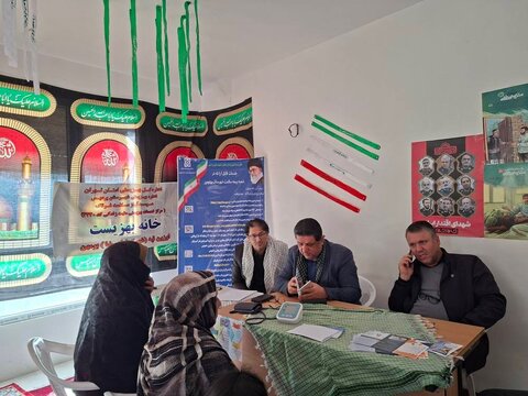 ‌ پردیس | برپایی میز خدمت اداره بهزیستی به مناسبت هفته بسیح 