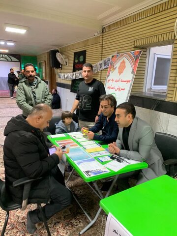 دماوند | برگزاری میزخدمت جهادی اداره بهزیستی شهرستان در نمازجمعه دشمن شکن آبسرد همزمان با هفته بسیج 