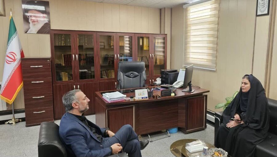 شهرری | دیدار نماینده فرماندار ویژه شهرستان با مسئول مرکز حسن آباد 