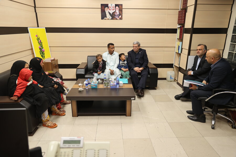 دیدار رئیس سازمان بهزیستی کشور با مددجو چند معلول