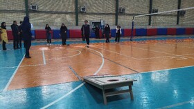 مسابقات ورزشی کورن هول در مجموعه ورزشی فیاض بخش بهزیستی برگزار شد