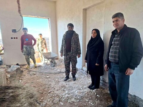 مشگین شهر| ساخت منزل مددجویی توسط گروه جهادی