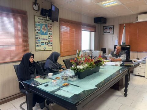 دیدار سرپرست بهزیستی بوئین‌زهرا با مدیر عامل شرکت سیمرغ
