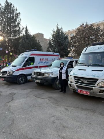 حضور کارشناسان اورژانس اجتماعی و تیم محب در مانور زلزله مدرسه دخترانه  فرزانگان