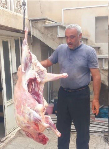 جذب ۳۱ کیلوگرم گوشت گوسفندی جهت توزیع بین معلولین