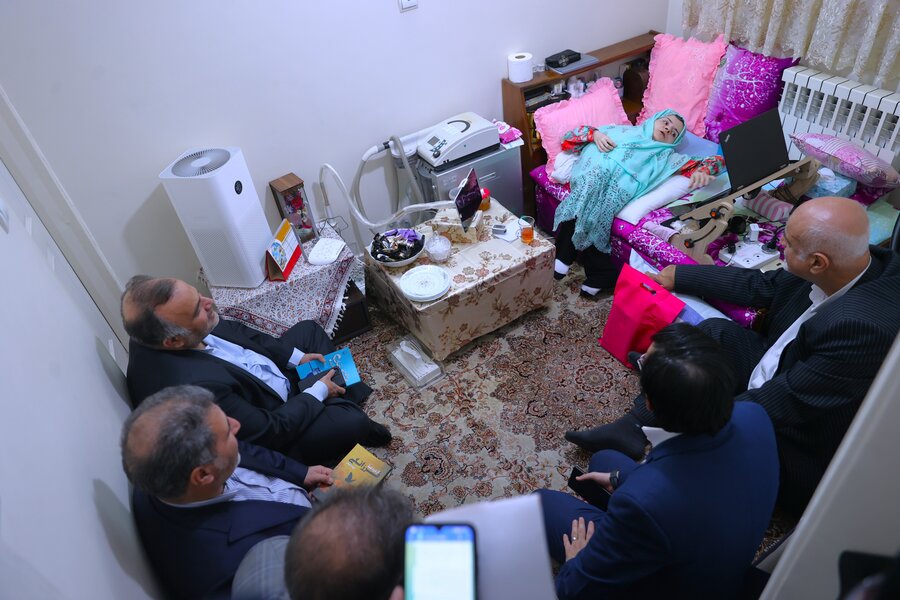 بازدید از منزل فرزانه حبوطی فرد دارای معلولیت