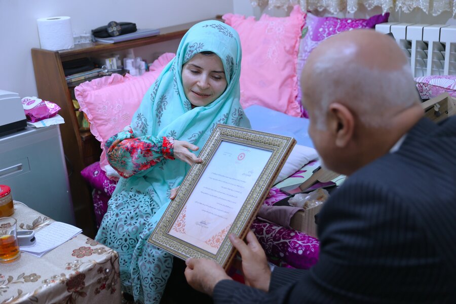 بازدید از منزل فرزانه حبوطی فرد دارای معلولیت