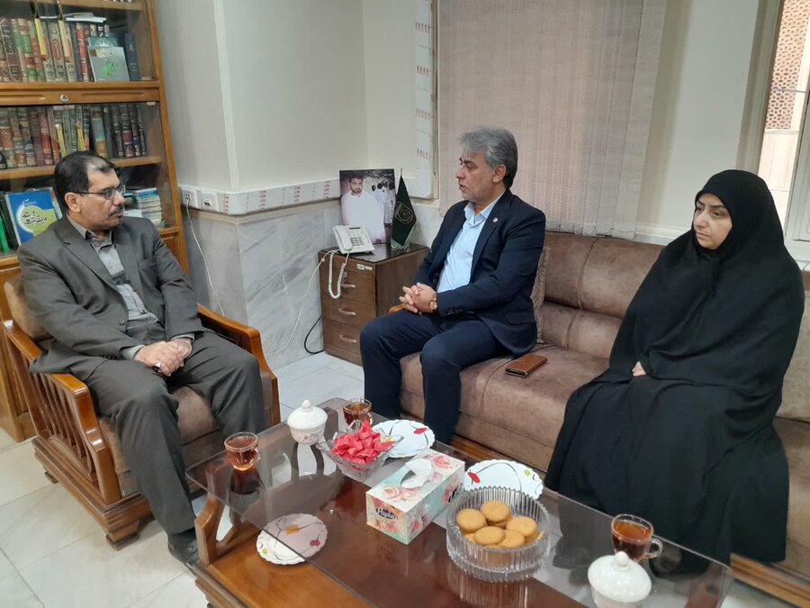 دیدار مدیران کل بهزیستی و حج و زیارت استان قم 