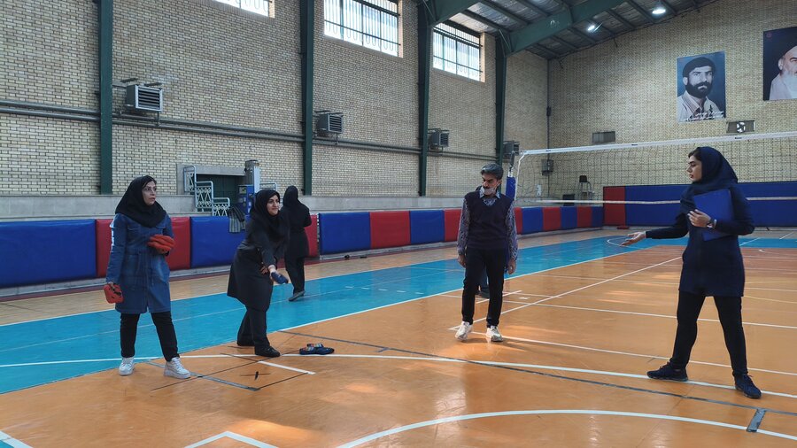 مسابقات ورزشی کورن هول در مجموعه ورزشی فیاض بخش بهزیستی برگزار شد