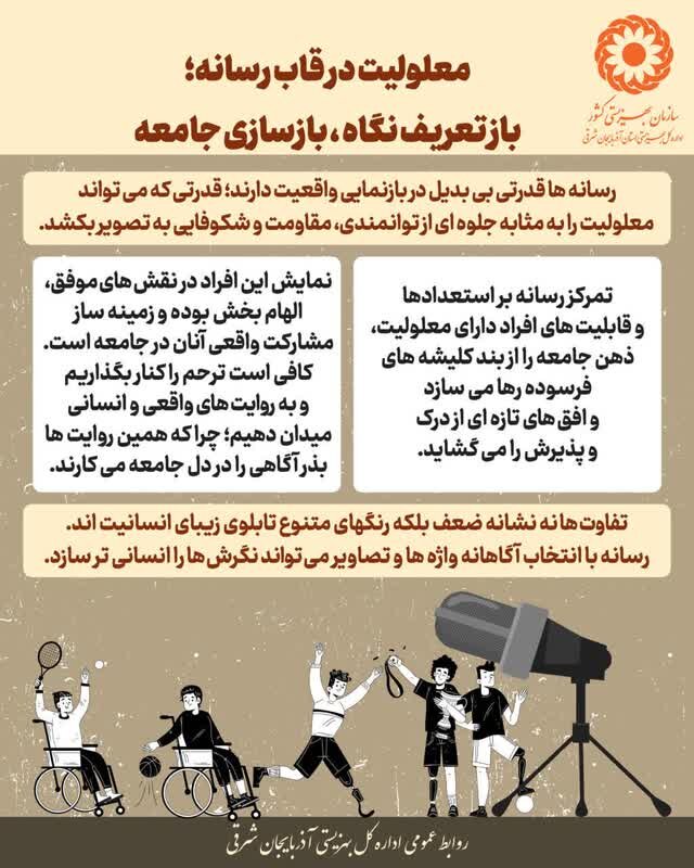 اینفوگرافی۴| معلولیت در قاب رسانه؛ بازتعریف نگاه، بازسازی جامعه