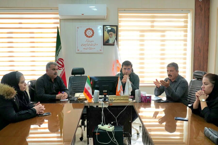برگزاری جلسه هماهنگی و برنامه ریزی هفته جهانی افراد دارای معلولیت در اداره بهزیستی مهاباد