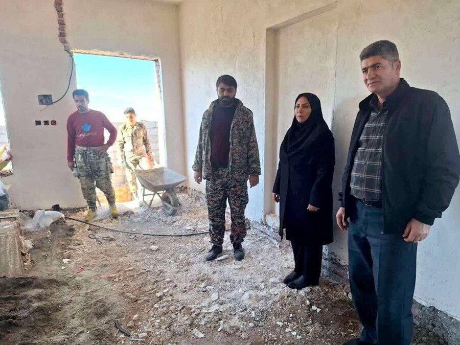 مشگین شهر| ساخت منزل مددجویی توسط گروه جهادی