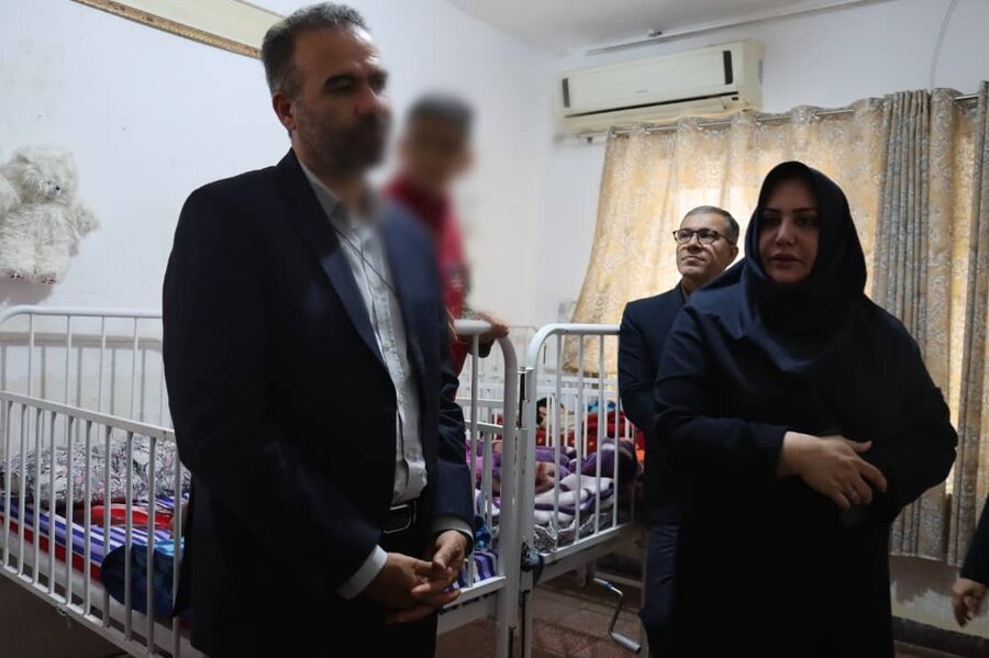 بازدید مدیرکل بهزیستی بوشهر از مرکز نگهداری کودکان معلول «لبخند شیرین» در آستانه هفته معلولیت