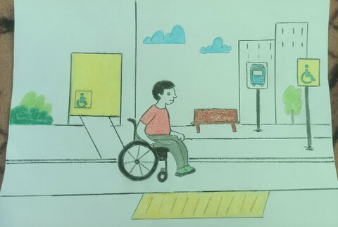 گزارش تصویری ا آثار برگزیده و ارسالی مسابقه نقاشی به مناسبت رروز جهانی افراد دارای معلولیت