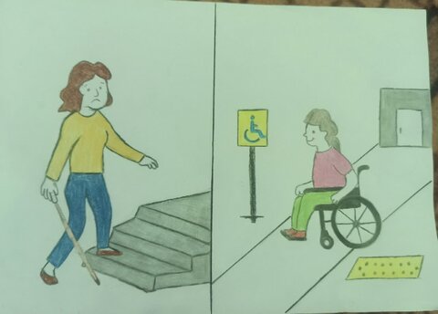 گزارش تصویری ا آثار برگزیده و ارسالی مسابقه نقاشی به مناسبت رروز جهانی افراد دارای معلولیت