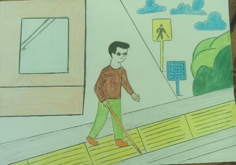 گزارش تصویری ا آثار برگزیده و ارسالی مسابقه نقاشی به مناسبت رروز جهانی افراد دارای معلولیت