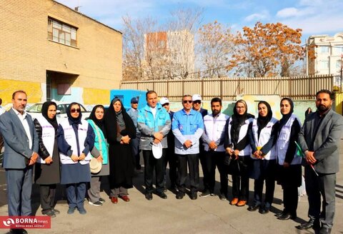 اراک ا حضور اورژانس اجتماعی ۱۲۳ در مانور زلزله مدرسه مشکات