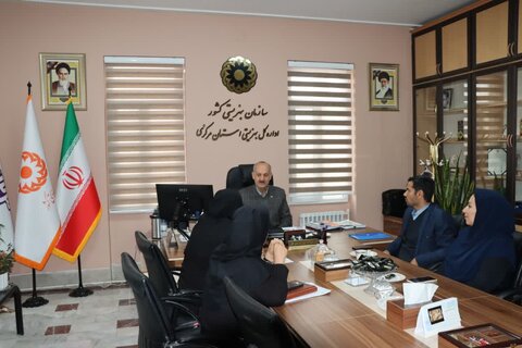 دیدار اله‌ دادی، مدیرکل بهزیستی استان مرکزی با ساجدی، معاون دفتر امور اجتماعی استانداری مرکزی