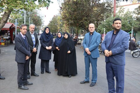 گردهمایی ویلچرسواران در پیاده‌راه فرهنگی رشت