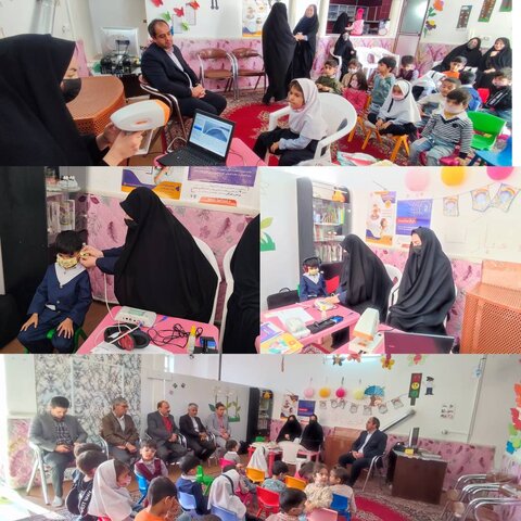 اجرای طرح غربالگری شنوایی و بینایی کودکان ۳ تا ۶ سال در بشرویه