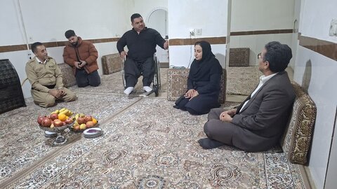 دیدار چهره‌به‌چهره مسئولان کامیاران با خانواده‌های دارای معلولیت