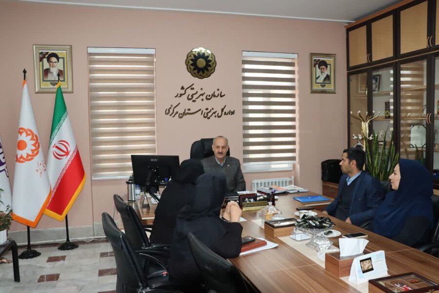 دیدار اله‌ دادی، مدیرکل بهزیستی استان مرکزی با ساجدی، معاون دفتر امور اجتماعی استانداری مرکزی
