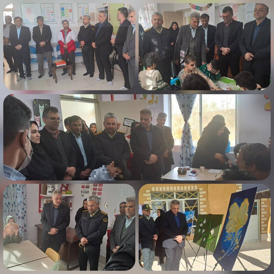 دیدار فرماندار شهرستان فردوس از مراکز توانبخشی روزانه بهزیستی بمناسبت هفته جهانی معلولین