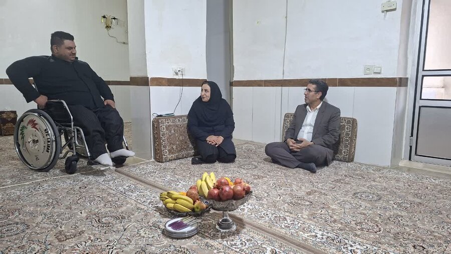 دیدار چهره‌به‌چهره مسئولان کامیاران با خانواده‌های دارای معلولیت
