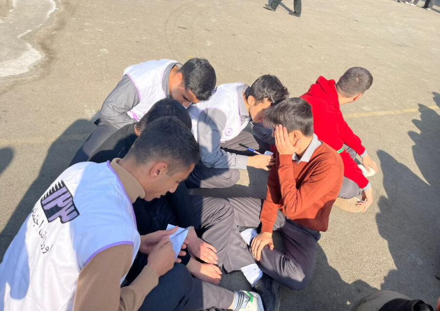 برگزاری بیست‌وهفتمین مانور سراسری زلزله و ایمنی مدارس با حضور تخصصی تیم‌های محب و اورژانس اجتماعی بهزیستی البرز