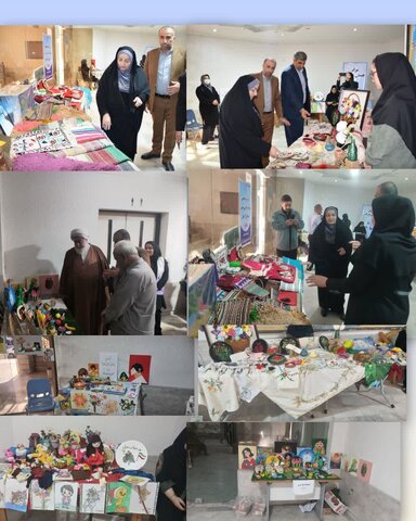 کردکوی | برپایی نمایشگاه صنایع دستی مددجویان به مناسبت هفته معلولین
