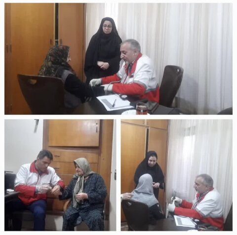 علی آباد | سنجش فشار خون و قند خون سالمندان تحت پوشش بهزیستی شهرستان علی آباد کتول همزمان با گرامیداشت هفته جهانی معلولین
