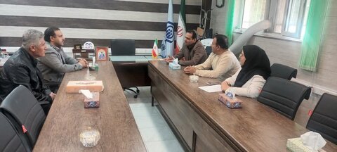 دیدار رئیس بهزیستی بیجار با رئیس درمانگاه تأمین اجتماعی
