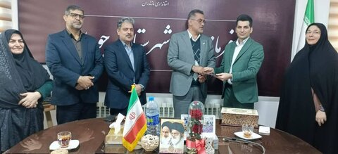 مراسم تکریم و معارفه سرپرست اداره بهزیستی شهرستان جویبار برگزار شد