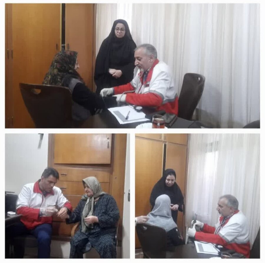 علی آباد | سنجش فشار خون و قند خون سالمندان تحت پوشش بهزیستی شهرستان علی آباد کتول همزمان با گرامیداشت هفته جهانی معلولین