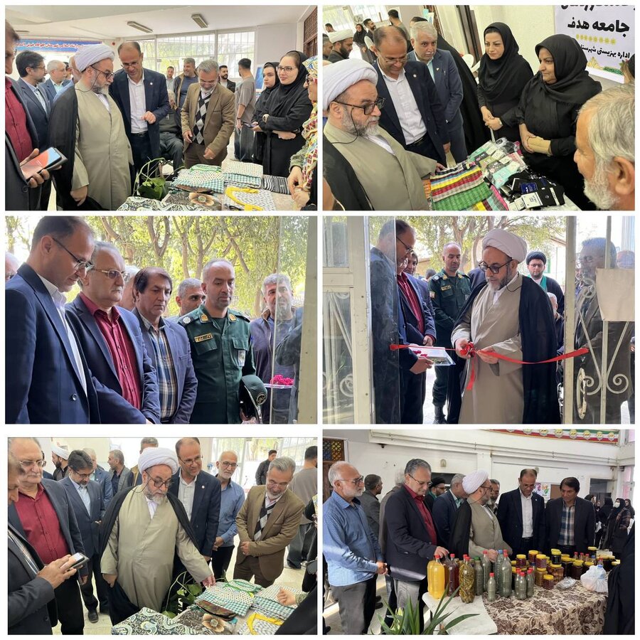 گلوگاه | نمایشگاه دستاوردها و توانمندی‌های جامعه هدف بهزیستی شهرستان گلوگاه افتتاح شد