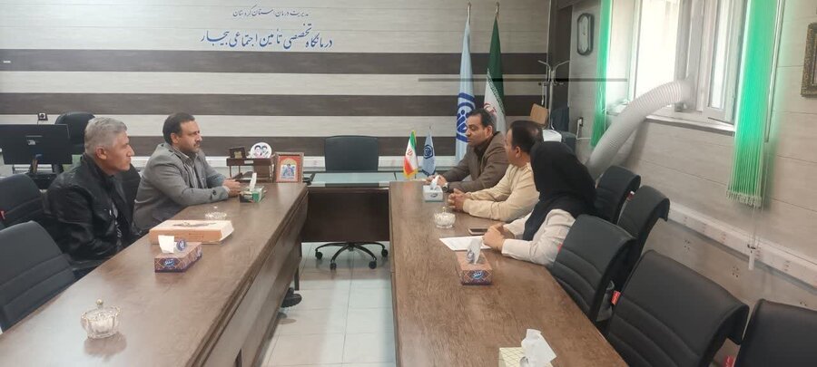 دیدار رئیس بهزیستی بیجار با رئیس درمانگاه تأمین اجتماعی
