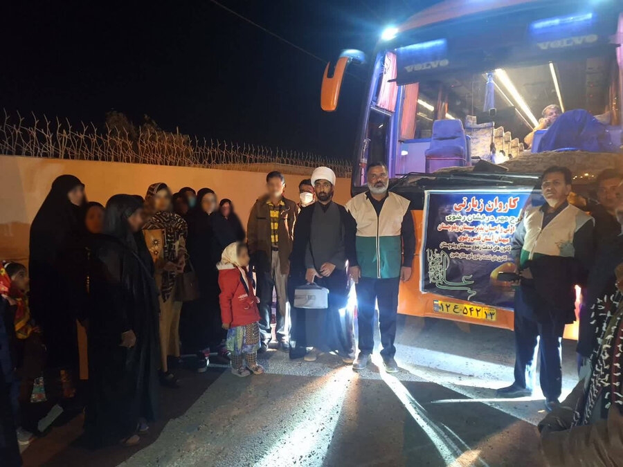 اعزام کاروان زیارتِ اولی‌های بهزیستی هامون به مشهد مقدس