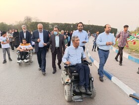 برگزاری پیاده‌روی همگانی به مناسبت هفته افراد دارای معلولیت