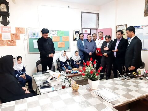 بیله سوار|  افتتاح طرح ملی غربالگری بینایی کودکان در بیله‌سوار