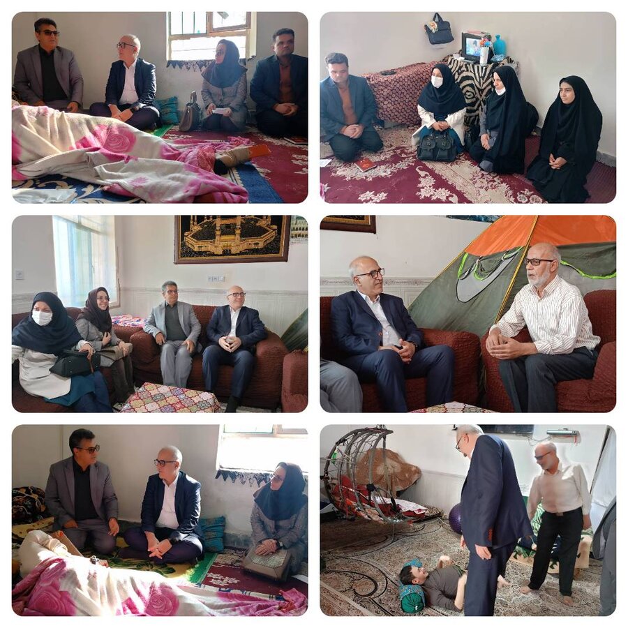 مدیرکل بهزیستی استان به دیدار و دلجویی تعدادی از خانواده های معلولین رفت