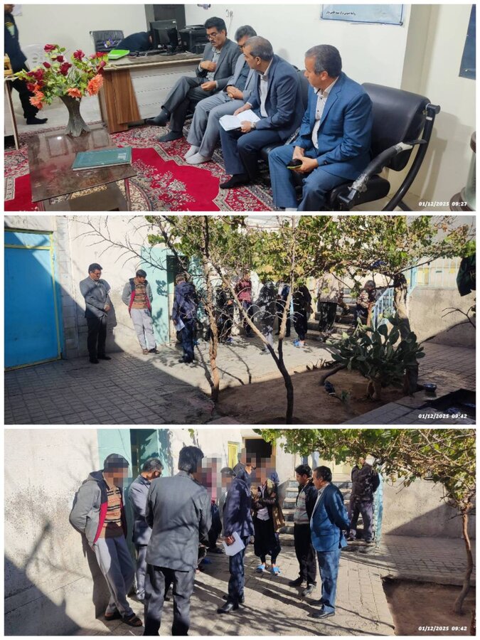 بیرجند/بازدید نظارتی رئیس فوریت‌های اجتماعی از مرکز درمان اعتیاد «باران»