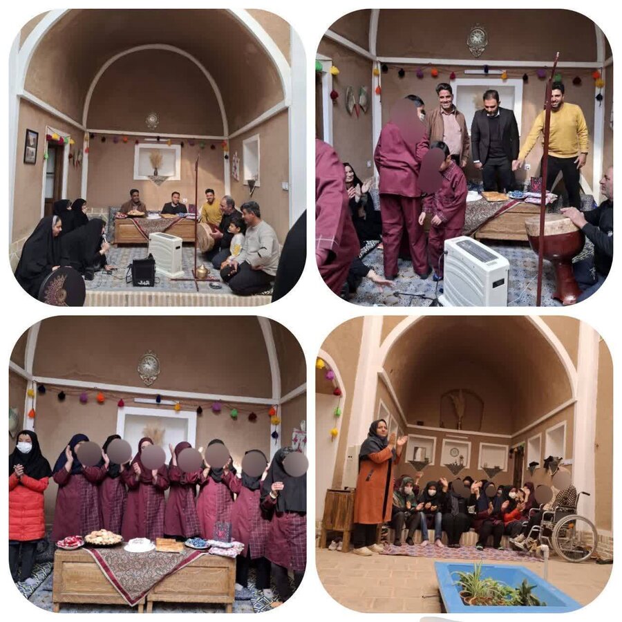 بشرویه/برگزاری جشن به مناسبت هفته معلولین دربوم گردی سید ولیعهد