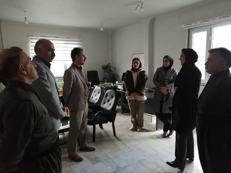بازدید معاونین سلامت اجتماعی و پشتیبانی بهزیستی کردستان از اداره بهزیستی مریوان