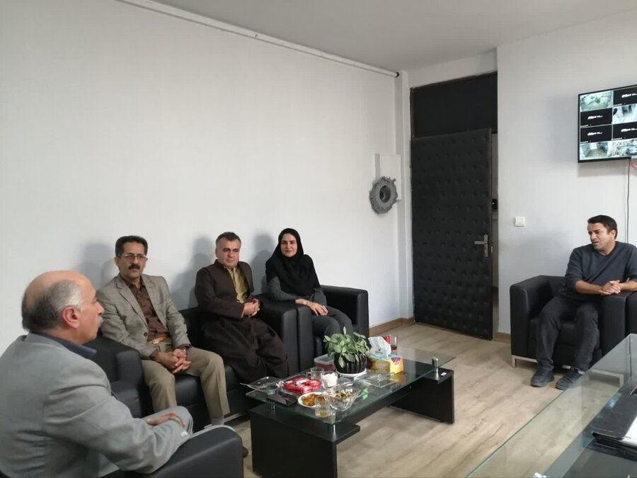 بازدید معاونین سلامت اجتماعی و پشتیبانی بهزیستی کردستان از اداره بهزیستی مریوان