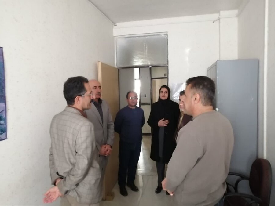بازدید معاونین سلامت اجتماعی و پشتیبانی بهزیستی کردستان از اداره بهزیستی مریوان