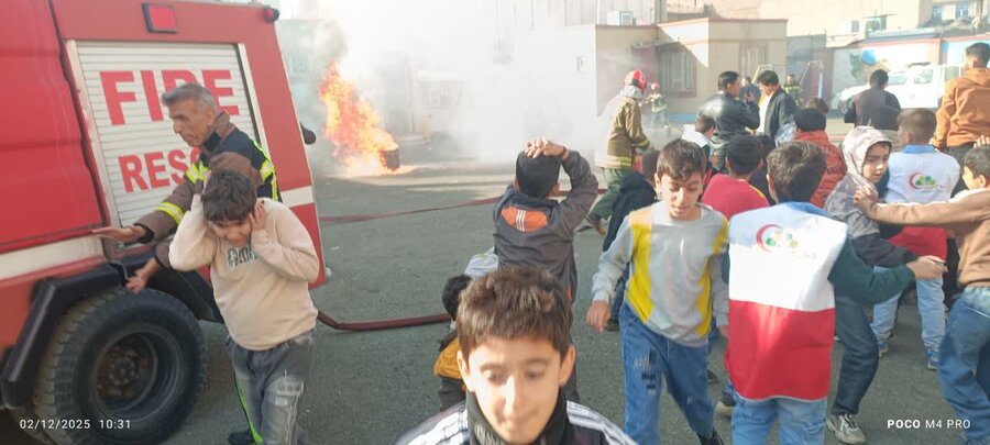 مشارکت اورژانس اجتماعی کامیاران در مانور سراسری زلزله و ایمنی