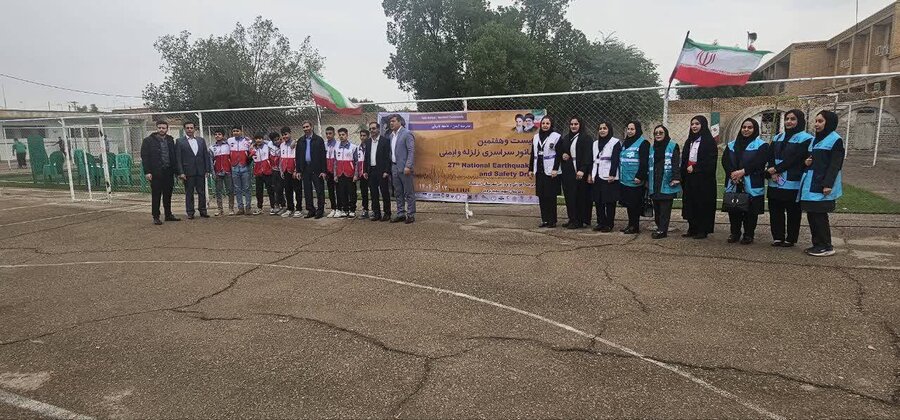 گزارش تصویری|مانور زلزله در اندیمشک با مشارکت تیمهای اورژانس اجتماعی و محب بهزیستی