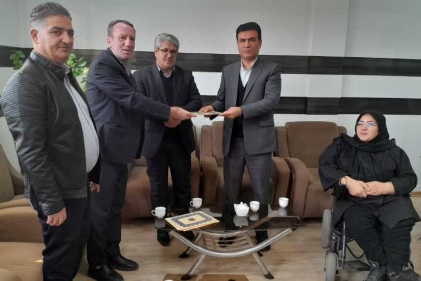 تقدیر رئیس بهزیستی و نمایندگان معلولین از رئیس دادگستری و دادستان شهرستان میاندوآب